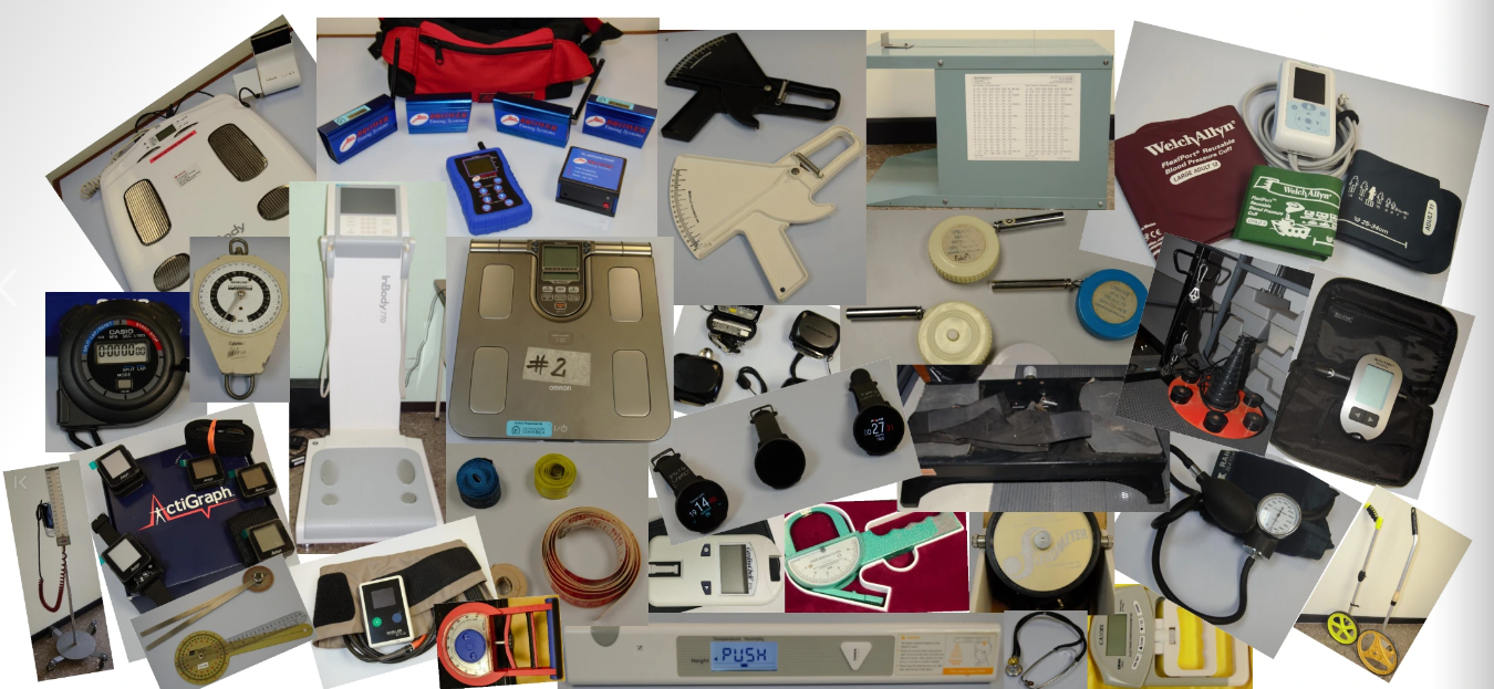 Imagen con conjunto de equipos de laboratorio tipo collage
