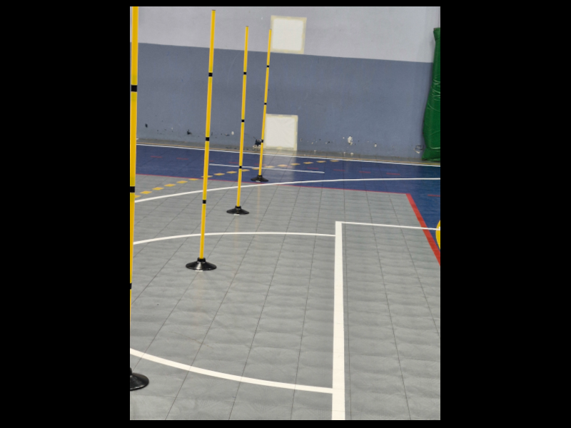 Imagen ilustrativa de prueba en gimnasio con piso sintético