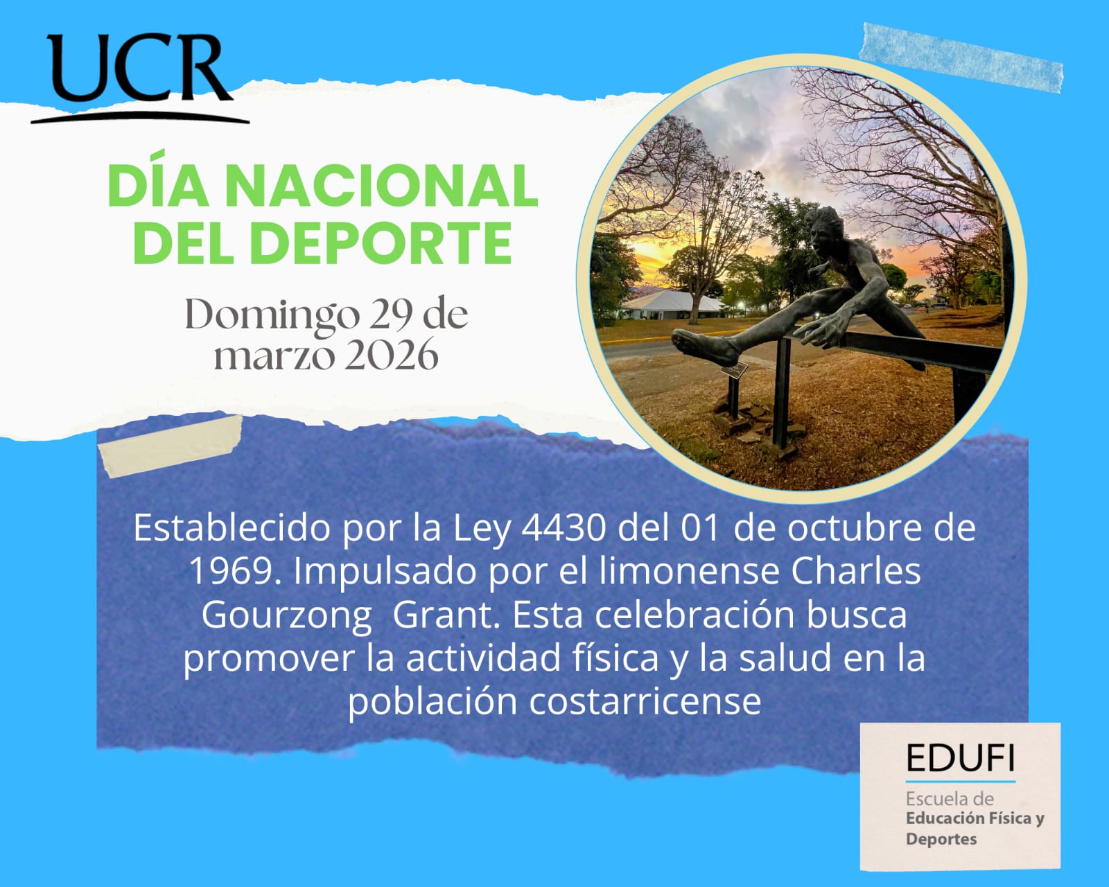 Imagen promocional del día del deporte